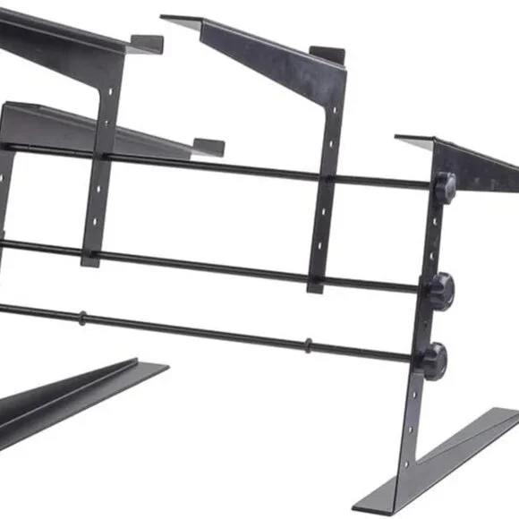 Headliner Covina Portable Dual DJ Controller Stand; Adjustable and Durable DJ - Picture 3 of 10
